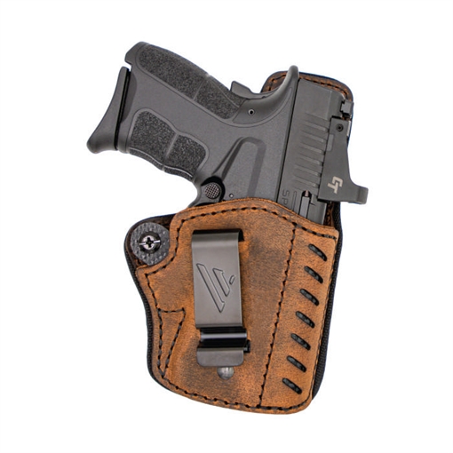 Picture of Versacarry Comfort Flex Deluxe IWB Size 03 Brown Leather Belt Clip Right Hand CFD2113