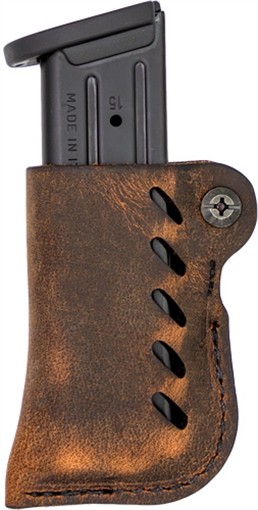 Picture of VERSACARRY LEATHER MAGAZINE HOLDER SINGLE STACK FLEX VENT DIS BRN 72101