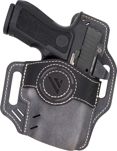Picture of VERSACARRY LUNA HOLSTER OWB GREY BASE BLACK PATCH SIZE 3! UGL3GRY