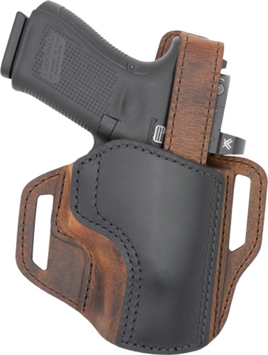 Picture of Versacarry Trooper OWB Size 01 Black/Brown Leather Belt Slide Right Hand TR22112