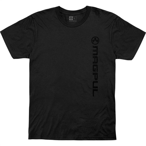 Picture of Magpul VERT LOGO COTTON T-SHIRT 3X BLACK MAG1113-001-3XL