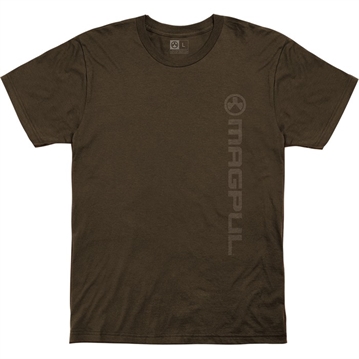 Picture of Magpul VERT LOGO COTTON T-SHIRT SMALL BROWN MAG1113-200-S