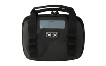 Picture of Vertx VTAC Single Pistol Case Black Holds 2 Handguns 420D Nylon Ripstop VTX5709