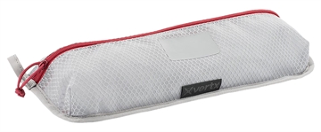 Picture of Vertx Overflow Pouch 2 pk, Large Size made of White Nylon with Mesh & Red Accents, YKK Zipper & Durable Hook Back Panel 15.50" W x 5.20" H Dimensions VTX5205AGYNA