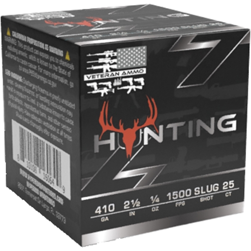 Picture of VETERAN AMMO AMMO 410GA 2.5 SLUG 25/10 VETSS-410G-SLUG