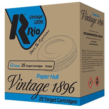 Picture of Rio Outdoors Corp. VINTAGE 1896 PAPER TARGET 12 GAUGE 2.75'' 1-1/8OZ #7.5 25/BOX VP32HC75