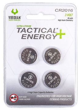 Picture of Viridian Weapon Technologies Viridian Weapon Technologies, Tactical Energy, 4 Pack, CR2016 350-0013 3500013