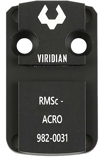 Picture of Viridian Weapon Technologies RMSc Adaptor Plate, Fits RFX Green Dot, Black 982-0031 9820031