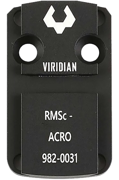 Picture of Viridian Weapon Technologies RMSc Adaptor Plate, Fits RFX Green Dot, Black 982-0031 9820031