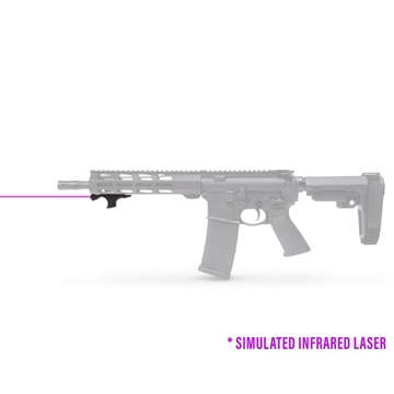 Picture of Viridian Weapon Technologies HS1 Hand Stop with IR Laser, M-LOK Mounting Retail Box, Black 912-0040 9120040