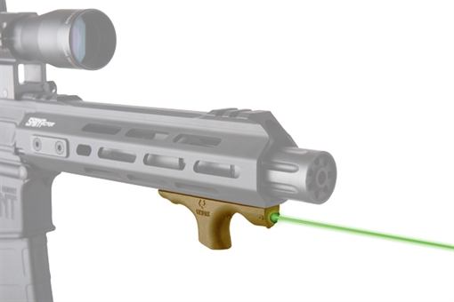 Picture of Viridian Weapon Technologies HS1 Hand Stop w/ Green Laser, M-LOK Mounting Retail Box, Flat Dark Earth 912-0037 9120037