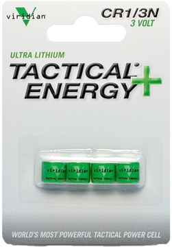 Picture of Viridian 1/3N Batteries Tactical Energy Green 3.0 Volts (4) Single Pack 3500002