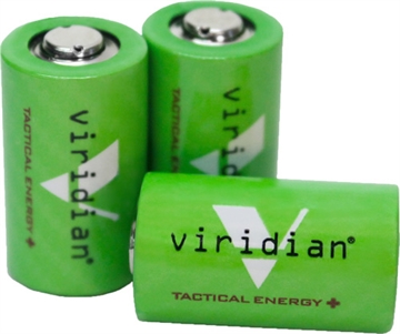 Picture of Viridian Weapon Technologies Battery, CR2 Lithium Battery, 3/Pack, Green 350-0004 3500004