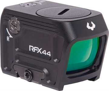 Picture of Viridian Weapon Technologies RFX, Reflex Sight, 5 MOA Green Dot, 1X44mm Objective, Black, ACRO Footprint, Includes Low Mount 981-0112 9810112