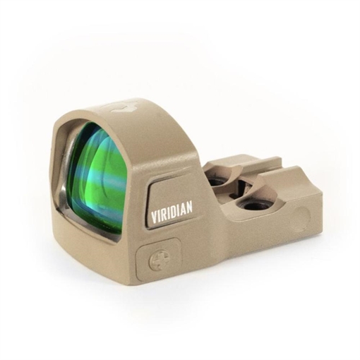Picture of Viridian Weapon Technologies RFX15, Red Dot, 3 MOA Micro Green Dot, 1X17 Objective, Flat Dark Earth, Shield Mounting Pattern, Instant-On 981-0143 9810143