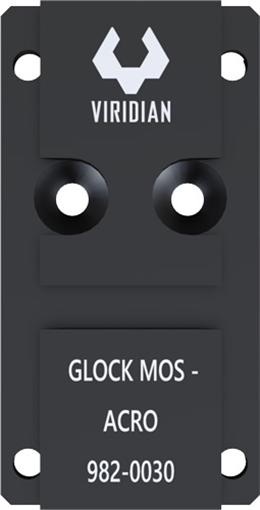 Picture of Viridian RFX45 Glock MOS Mounting Adapter Black Anodized 9820030