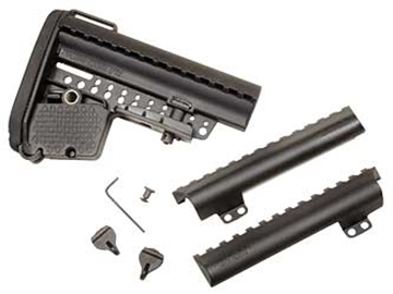 Picture of VLTOR Weapon Systems E-MOD Mil-Spec Stock, Fits AR Rifles, Black AEB-MB