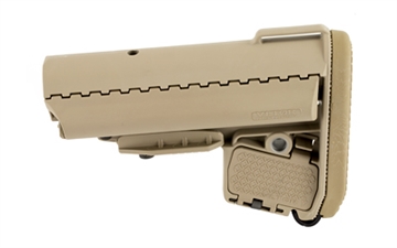 Picture of VLTOR Weapon Systems E-MOD Mil-Spec Stock, Fits AR Rifles, Tan Finish AEB-MT