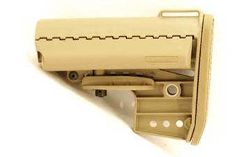 Picture of VLTOR Weapon Systems IMOD Mil-Spec Stock, Fits AR-15, with Butt Pad, Tan Finish AIB-MCT