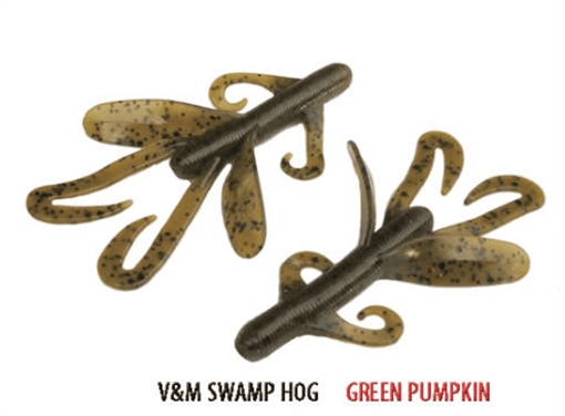 Picture of V&M BAITS B-SWAMP HOG 3.5" 10BG GRN PUMPKN BSWHGP10