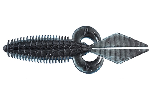 Picture of V&M BAITS FLATWILD 4" 7BG BLK/BLUE SILVER FWBBS7