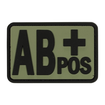 Picture of VOODOO TACTICAL BLOOD TYPE RUBBER PATCH (AB+ POS/OD) 07-0997004000