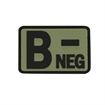 Picture of VOODOO TACTICAL BLOOD TYPE RUBBER PATCH (B- NEG/OD) 07-0994004000