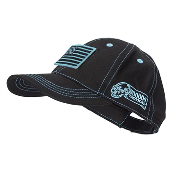 Picture of VOODOO TACTICAL CLASSIC CAP WITH REMOVABLE FLAG PATCH (BLACK/TEAL STITCHING) 20-9352162000