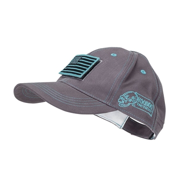 Picture of VOODOO TACTICAL CLASSIC CAP WITH REMOVABLE FLAG PATCH (GRAY/TEAL STITCHING) 20-9352161000