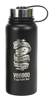 Picture of VOODOO TACTICAL ETCHED VACUUM SEALED INSULATED BOTTLE - 900ML (30OZ) - (BLACK W/ VOODOO ETCHING) 02-1233001000