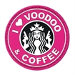 Picture of VOODOO TACTICAL I LOVE VOODOO & COFFEE - RUBBER PATCH - (PINK) 07-0901000000