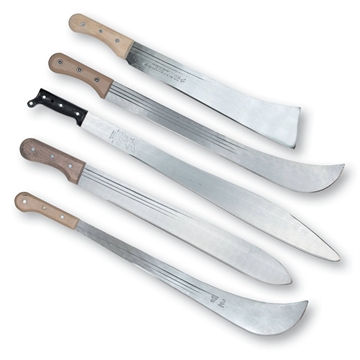 Picture of VOODOO TACTICAL MACHETE MADNESS ASSORTED 5 PACK MACHETE'S MIXED LENGTHS FINISH AND HANDLE MATERIAL 03-5069