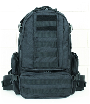 Picture of VOODOO TACTICAL MINI TOBAGO PACK WITH DIE CUT MOLLE (BLACK) 15-0050001000