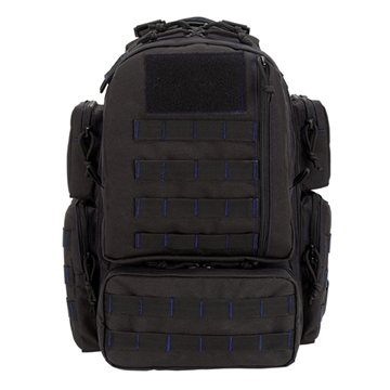 Picture of VOODOO TACTICAL MINI TOBAGO PACK WITH DIE CUT MOLLE (BLACK WITH BLUE) 15-0058136000