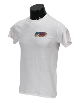 Picture of VOODOO TACTICAL PATRIOT BANNER RIBBON LOGO T-SHIRT - (WHITE-MEDIUM) 20-9991024093