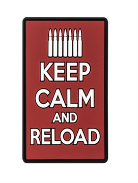 Picture of VOODOO TACTICAL RUBBER PATCH - KEEP CALM AND RELOAD (RED) 07-0979016000