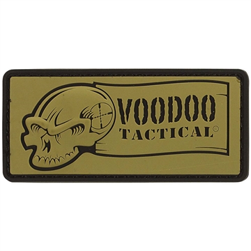 Picture of VOODOO TACTICAL RUBBER PATCH - VOODOO TACTICAL LOGO (COYOTE) 07-0981007000