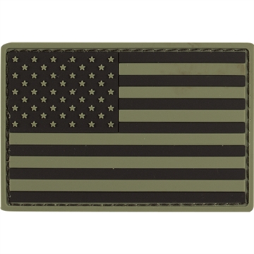 Picture of VOODOO TACTICAL RUBBER PATCH - USA FLAG (OD) 07-0999004000