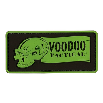 Picture of VOODOO TACTICAL VOODOO RIBBON LOGO - RUBBER PATCH - HI-VIZ GREEN 07-0911112000