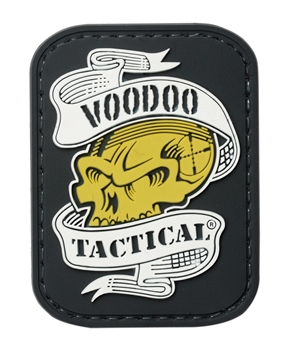Picture of VOODOO TACTICAL VOODOO SKULL WITH RIBBON RUBBER PATCH 07-0816000000