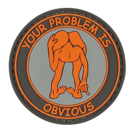 Picture of VOODOO TACTICAL YOUR PROBLEM IS OBVIOUS - RUBBER PATCH 07-0900000000