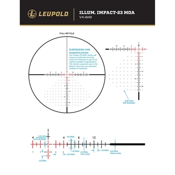 Picture of LEUPOLD VX-6HD SCOPE 4-24X52MM (34MM) CDS-TZL3 SIDE FOCUS ILLUM. IMPACT-23 MOA MATTE 179293