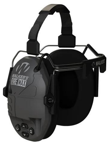 Picture of Walker's GWPDFMBTN Firemax Digital BTN Muff Behind The Neck Black Polymer GWPDFMBTN GWP-DFM-BTN