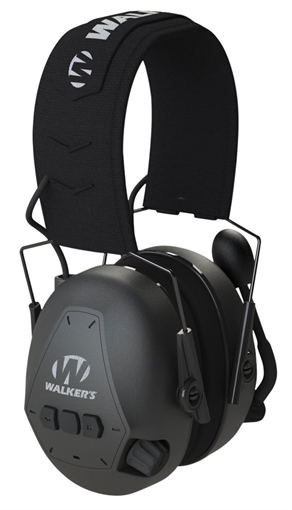 Picture of Walker's Passive Earmuff With Bluetooth, Black, Adjustable Boom Mic GWP-BTPAS GWPBTPAS
