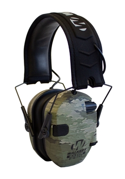 Picture of Walker's Razor PRO Digital Electronic Muff Polymer 23 dB Over the Head ATACS-IX Camo/Black Adult GWPDRSEMAIX