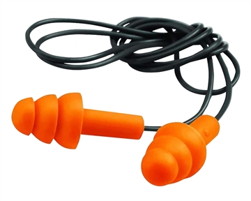 Picture of Walker's  Corded Foam Ear Plugs 25 dB In The Ear Orange/Black Adult 2 Per Pack  GWP-EPCORD-2PK