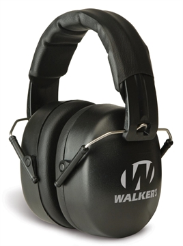 Picture of Walker's  EXT Range Shooting Muff 30 dB Over the Head Black Polymer  GWP-EXFM3