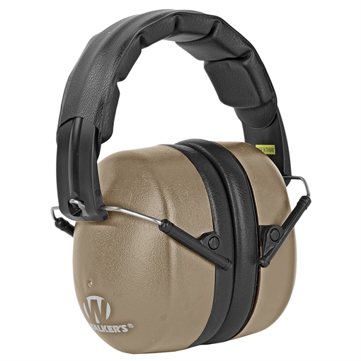 Picture of Walker's Extra Range Passive Muff 30 dB Folding Flat Dark Earth/Black Polymer GWPEXFM3FDE