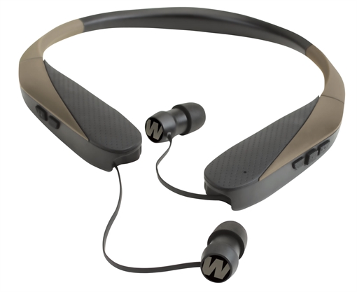 Picture of Walkers GWPNHEBT Razor XV Bluetooth Electronic Earbuds 31 db Flat Dark Earth GWP-NHE-BT