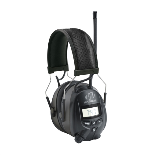 Picture of Walker's AM/FM Digital Muff Polymer 25 dB Over the Head Black GWPRDOM